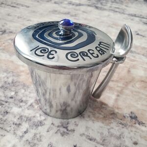 Wild Eye Designs Jeweled Aluminum Ice Cream Pint Container w/ Spoon
